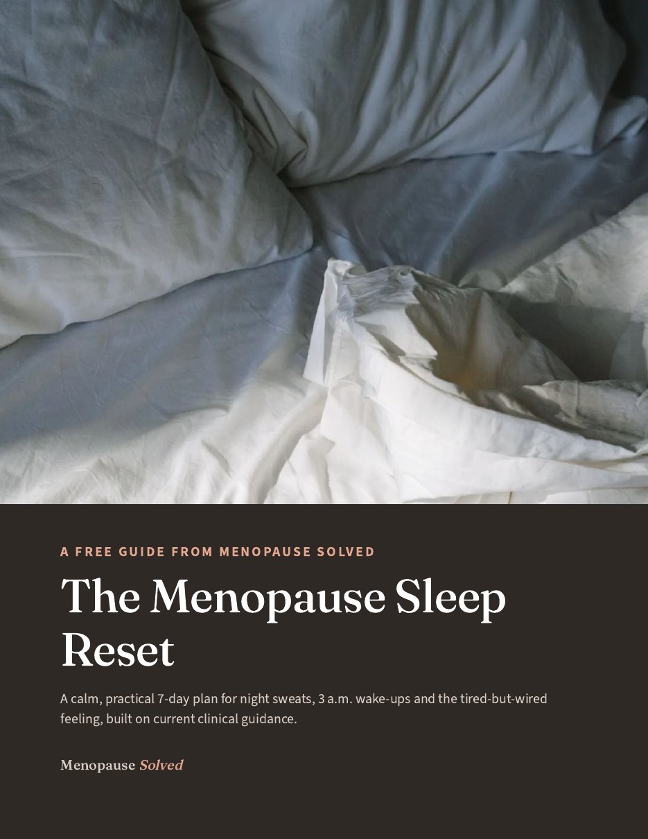 Cover of the free guide The Menopause Sleep Reset